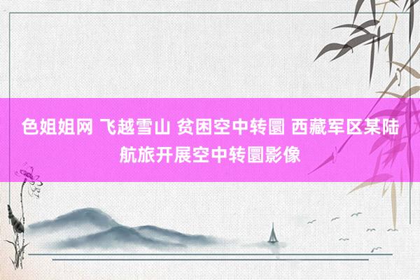 色姐姐网 飞越雪山 贫困空中转圜 西藏军区某陆航旅开展空中转圜影像