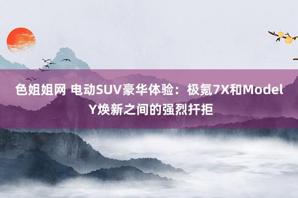 色姐姐网 电动SUV豪华体验：极氪7X和Model Y焕新之间的强烈扞拒