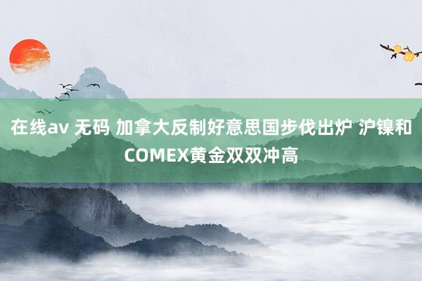 在线av 无码 加拿大反制好意思国步伐出炉 沪镍和COMEX黄金双双冲高
