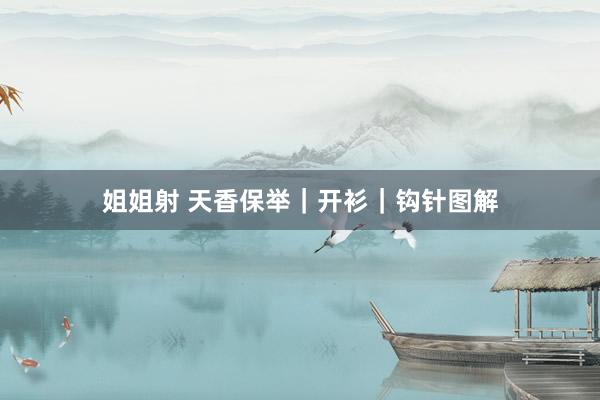 姐姐射 天香保举｜开衫｜钩针图解