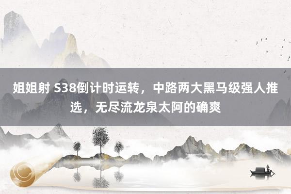 姐姐射 S38倒计时运转，中路两大黑马级强人推选，无尽流龙泉太阿的确爽