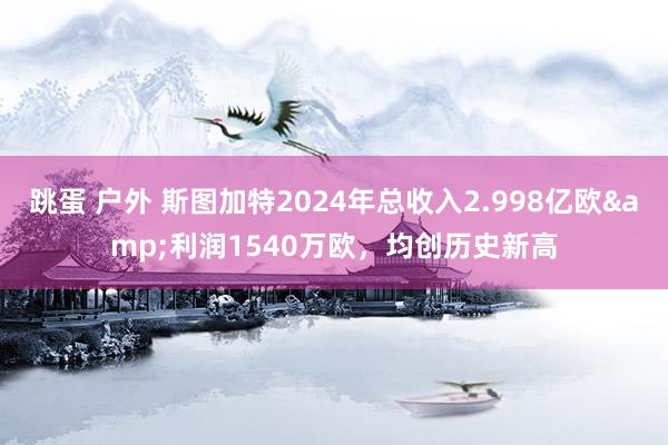 跳蛋 户外 斯图加特2024年总收入2.998亿欧&利润1540万欧，均创历史新高