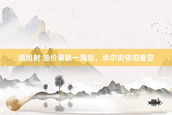 姐姐射 油价暴跌一周后，华尔街依旧看空