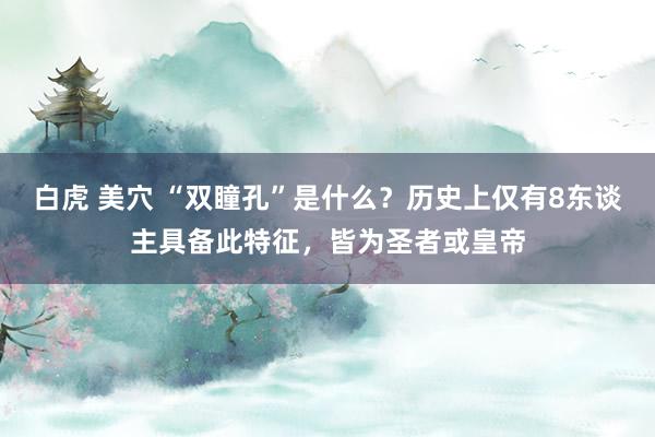 白虎 美穴 “双瞳孔”是什么？历史上仅有8东谈主具备此特征，皆为圣者或皇帝