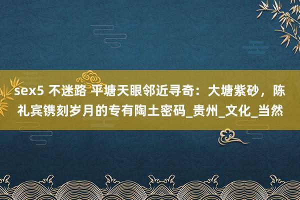 sex5 不迷路 平塘天眼邻近寻奇：大塘紫砂，陈礼宾镌刻岁月的专有陶土密码_贵州_文化_当然